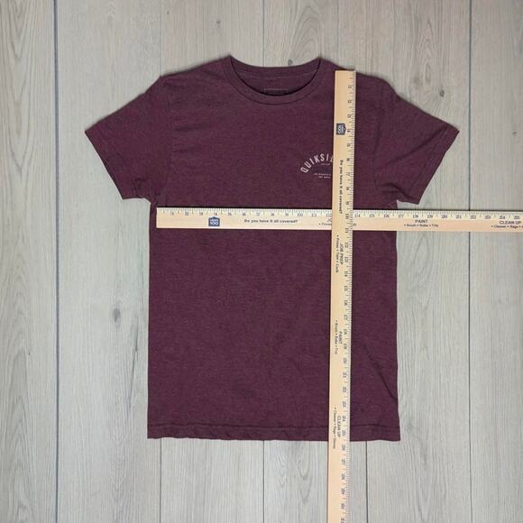 Quicksilver sz small maroon graphic t shirt - Picture 3 of 6